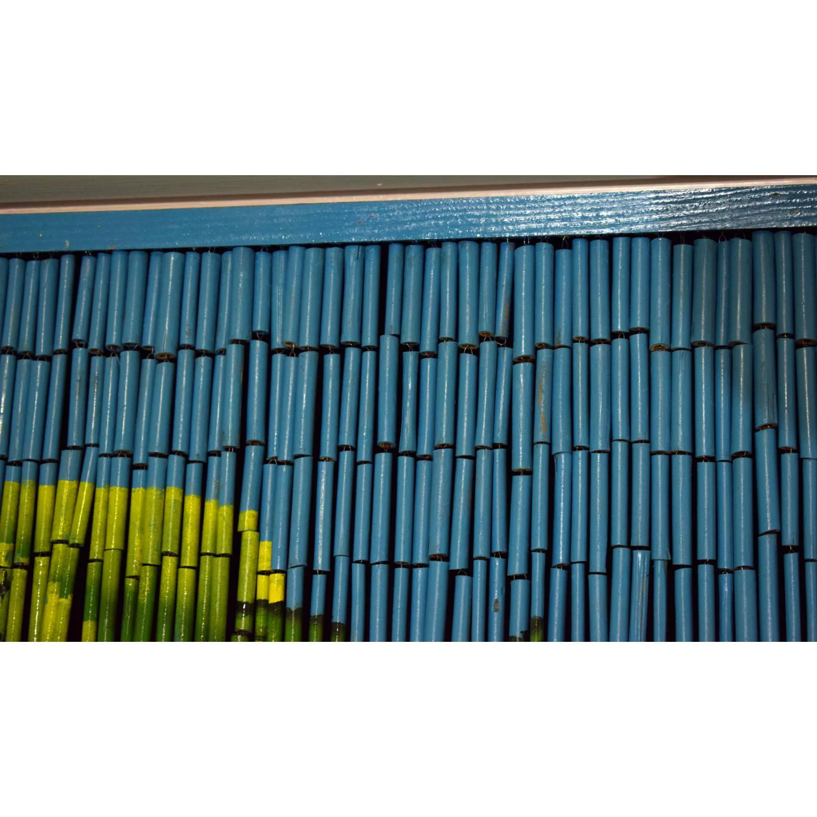 Bamboo54 Earthtone Florals Bamboo Beaded Curtain-Design:Double Parrot - Cheap Fitting