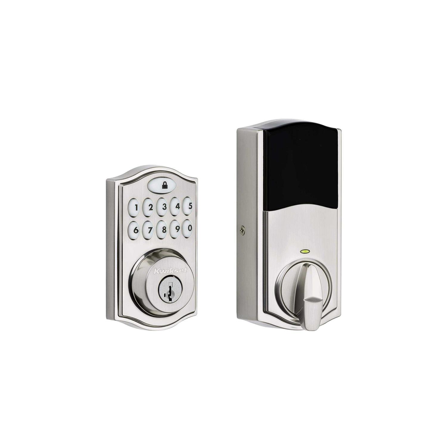 Kwikset 914 Traditional Keypad SmartCode Electronic Deadbolt Smart Lock featuring SmartKey Security and Zigbee 3.0 Technology - Cheap Fitting
