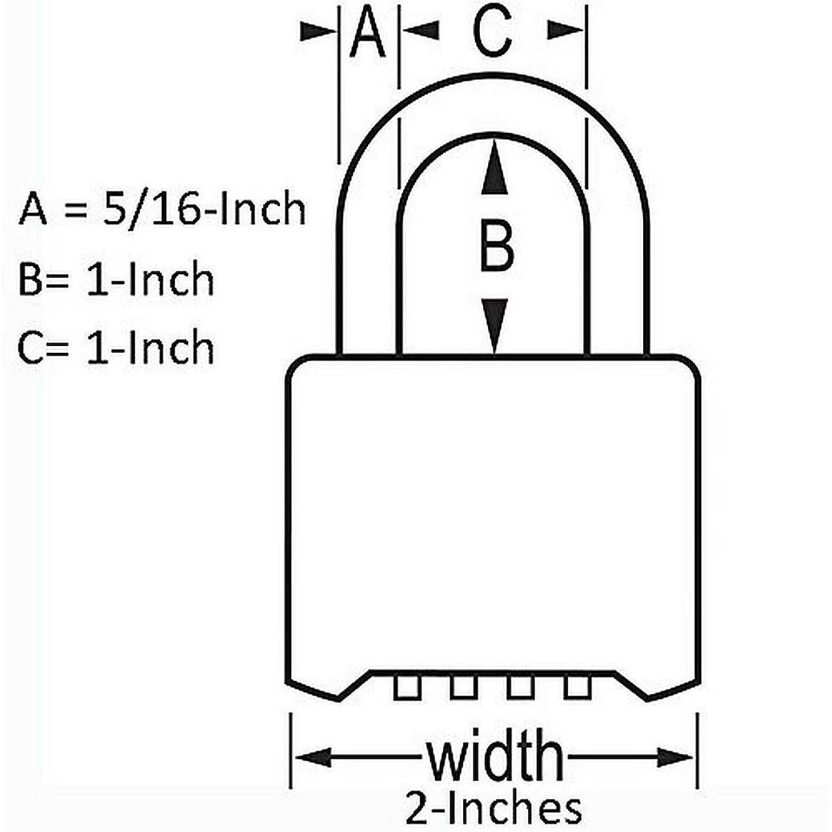 Master Lock – Padlock – combination – multiple-dial - Cheap Fitting