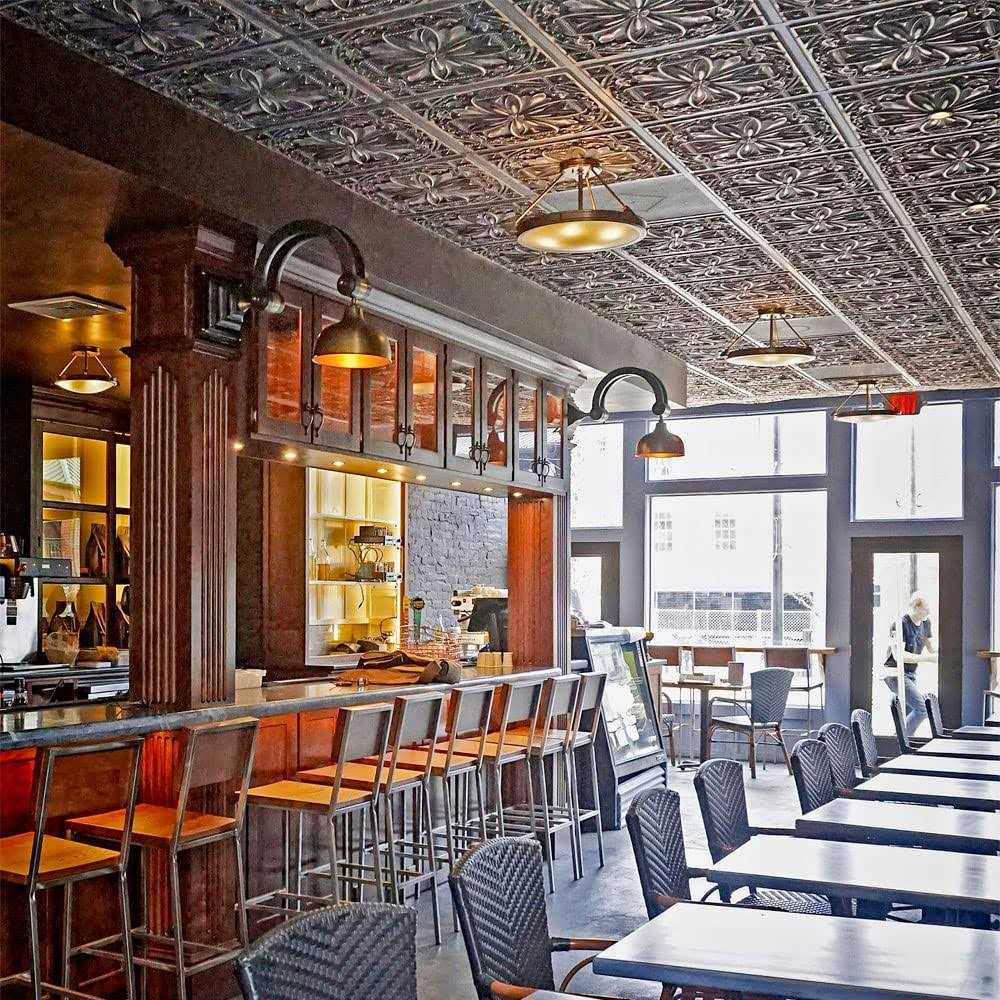 FromPlainToBeautifulInHours Dct10-Milan 2 ft. x 2 ft. PVC Glue-Up or Lay-In Ceiling Tile - Cheap Fitting