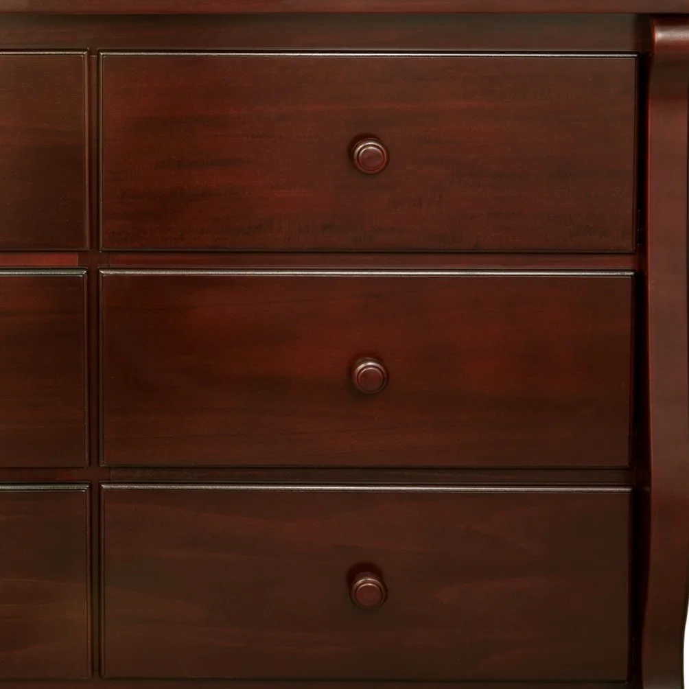 Delta Children Universal 6 Drawer Dresser with Interlocking Drawers - Greenguard Gold Certified, Dark Chocolate - Cheap Fitting