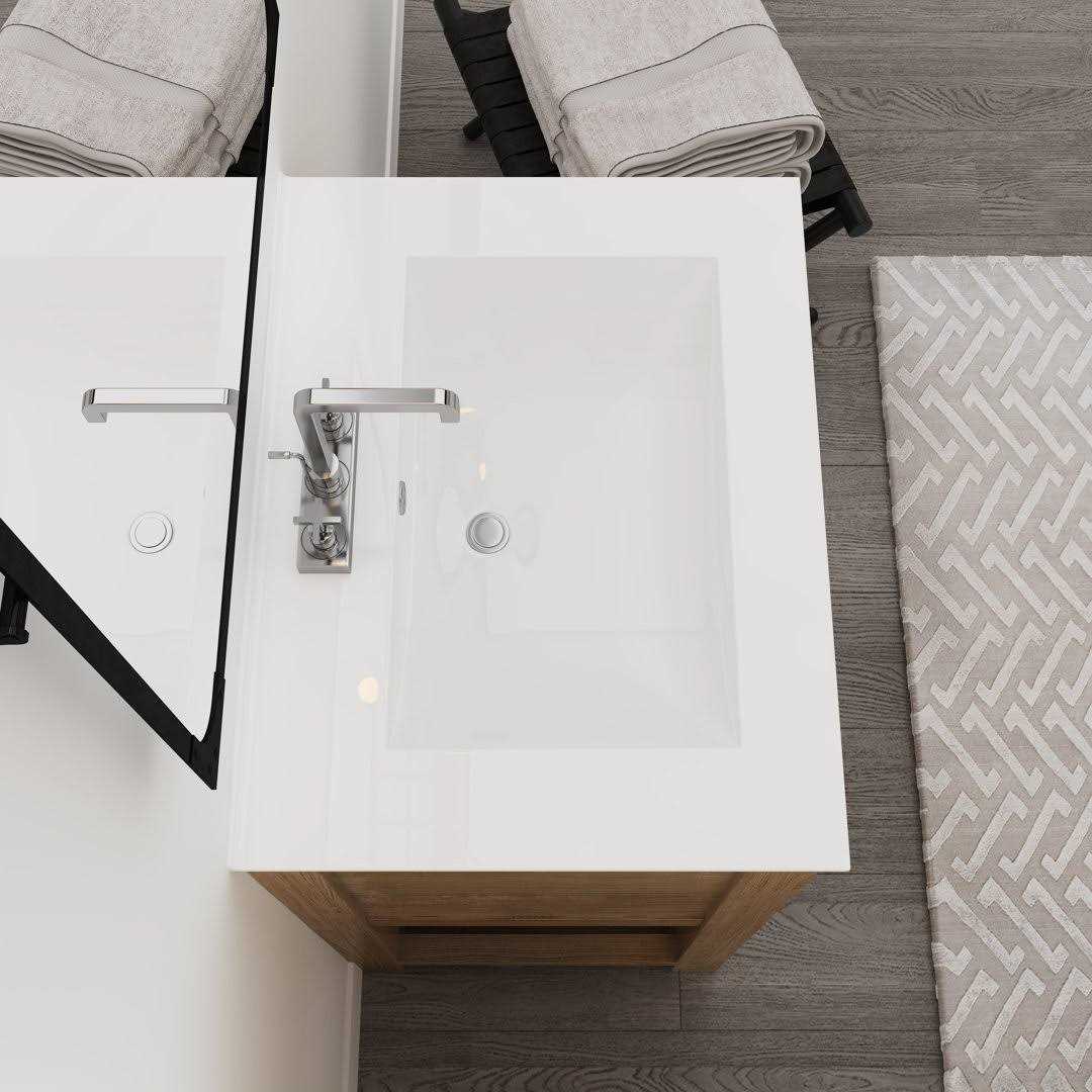 Meje 24×18 inch Drop In Rectanglar 3 Holes Bathroom Sink - Cheap Fitting