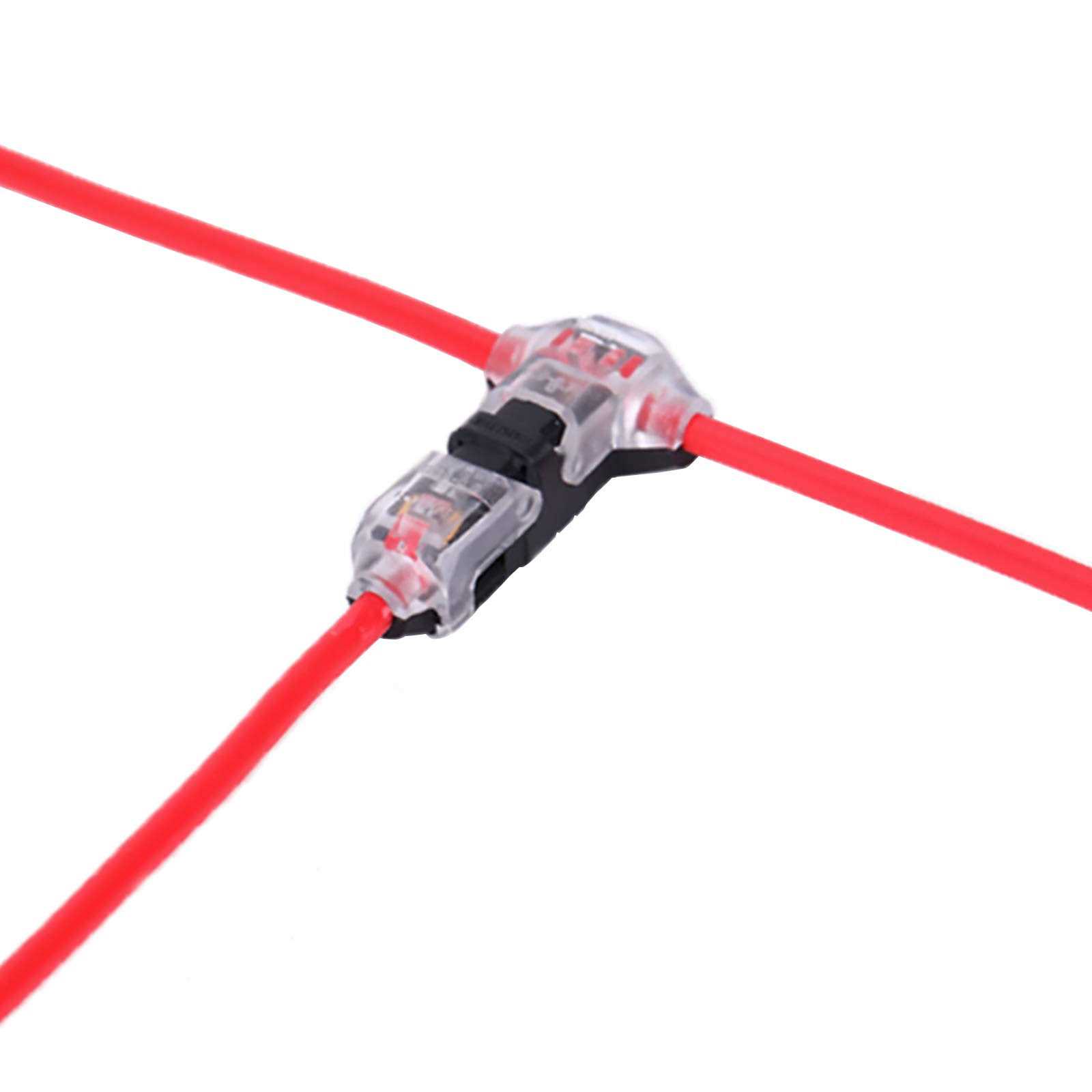 Brightfour Low Voltage Wire splice connectors Pack of 12 Quick Solderless T Tap Connector 1 Pin,Rock Solid Connector for 24-20 AWG Cable - Cheap Fitting