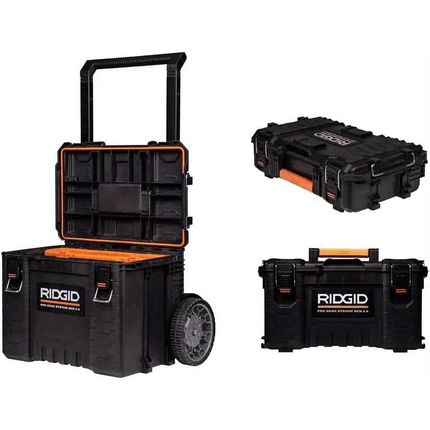 RIDGID 2.0 Pro 22 in. Gear System Rolling Tool Box and Tool Box and Tool Case - Cheap Fitting