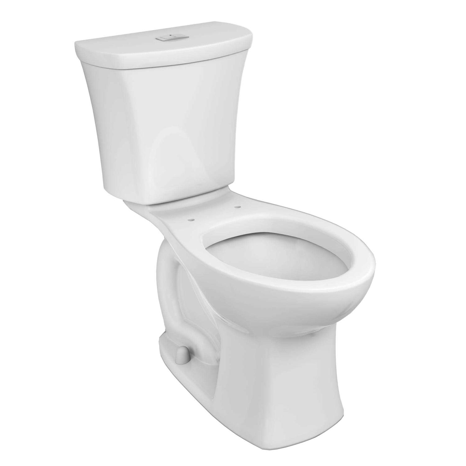 American Standard Edgemere 1.1 gpf/1.6 gpf Dual Flush Elongated Two Piece Toilet in White 204AA200.020 - Cheap Fitting