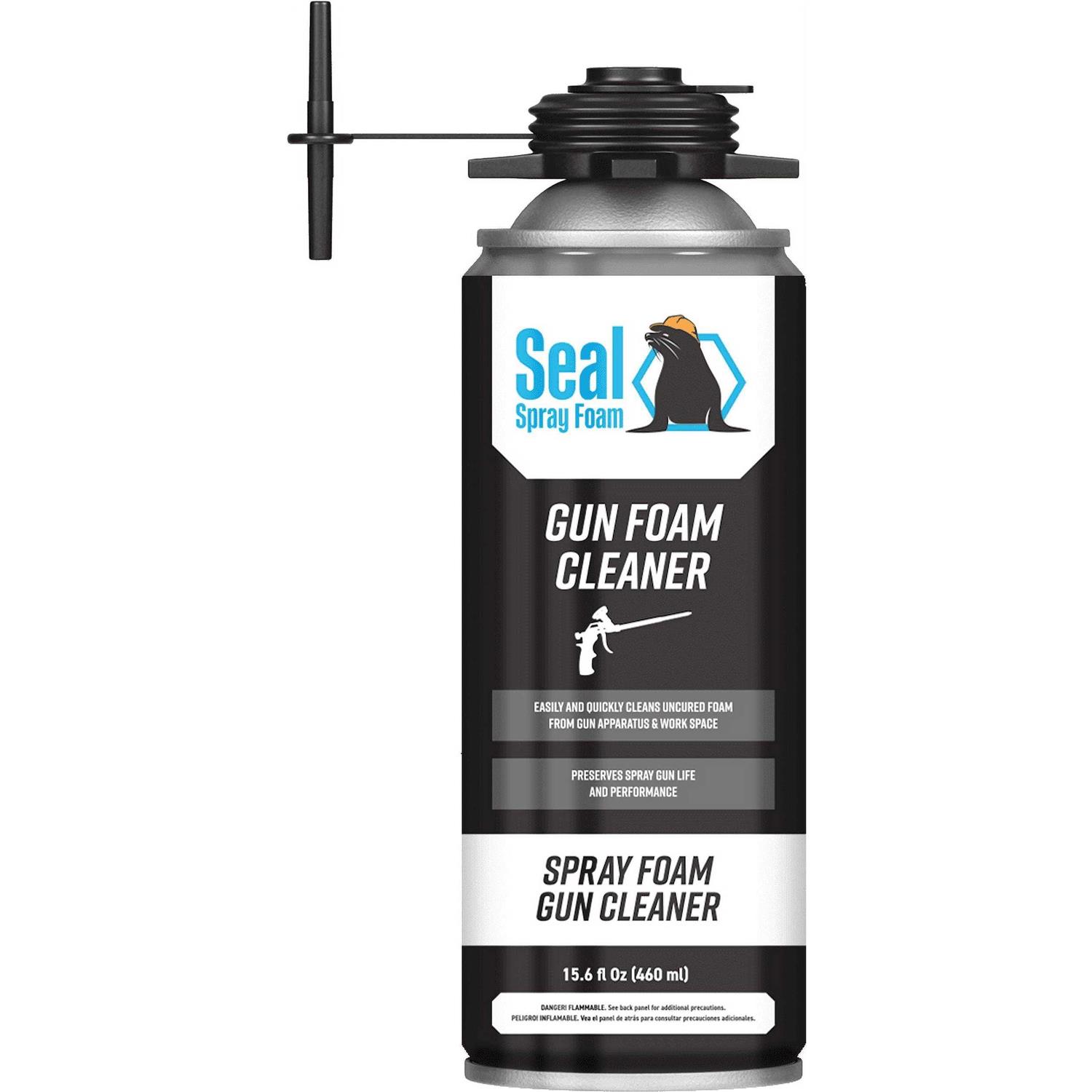 Seal Spray All Season Black Gun Foam 12/23.3 OZ Cans w/15 Gun Foam Applicator and 1 Can of Cleaner - Cheap Fitting