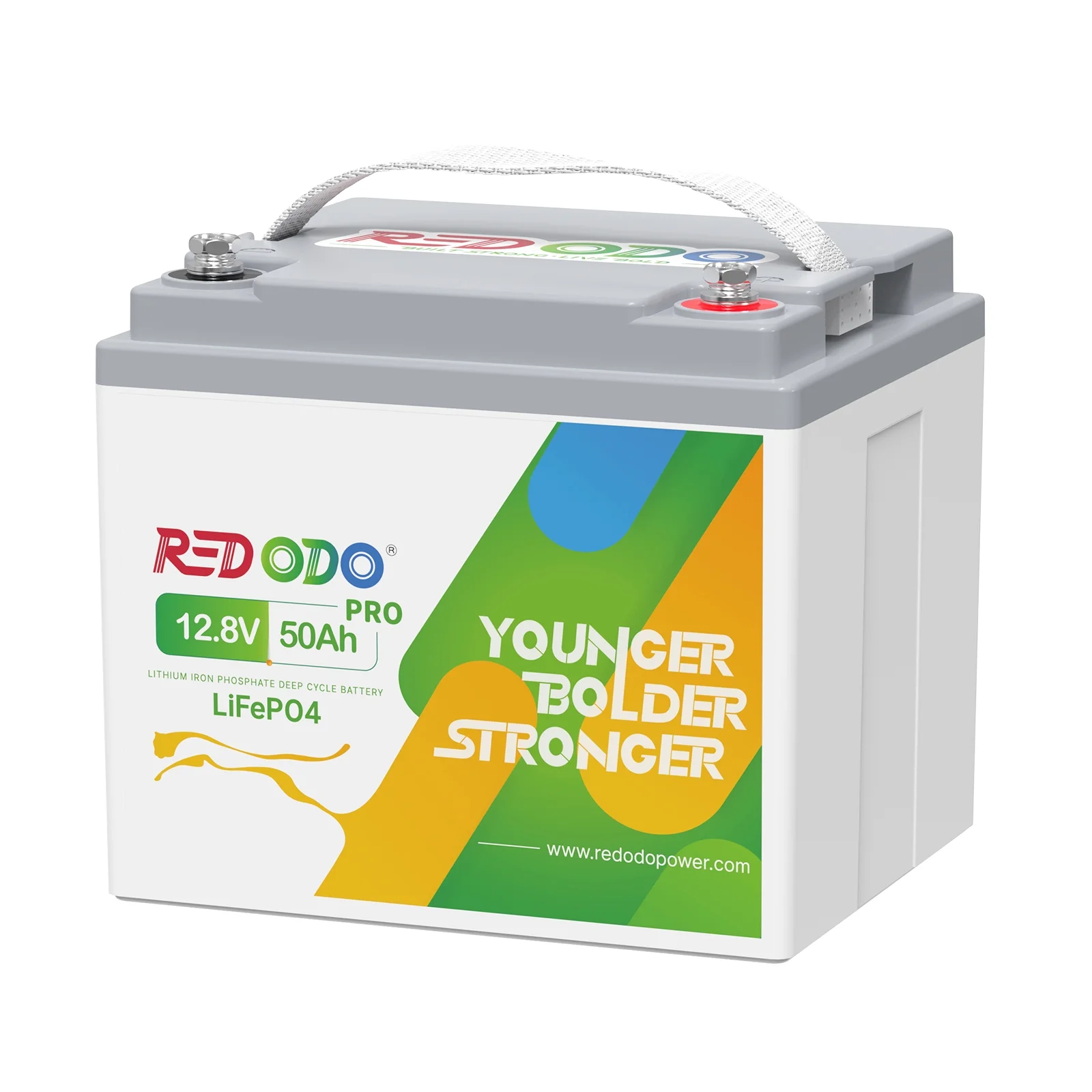 Redodo Portable 12V 50Ah LiFePO4 Lithium Battery 4000-15000 Cycles & 10-Year Lifetime for RV Camper - Cheap Fitting