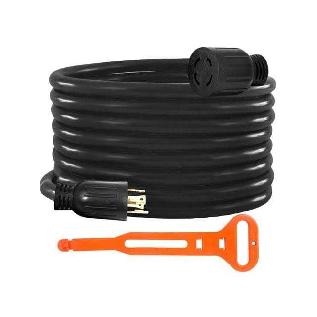 Mophorn 50Ft 30 Amp Generator Extension Cord 4 Wire 10 Gauge - Cheap Fitting