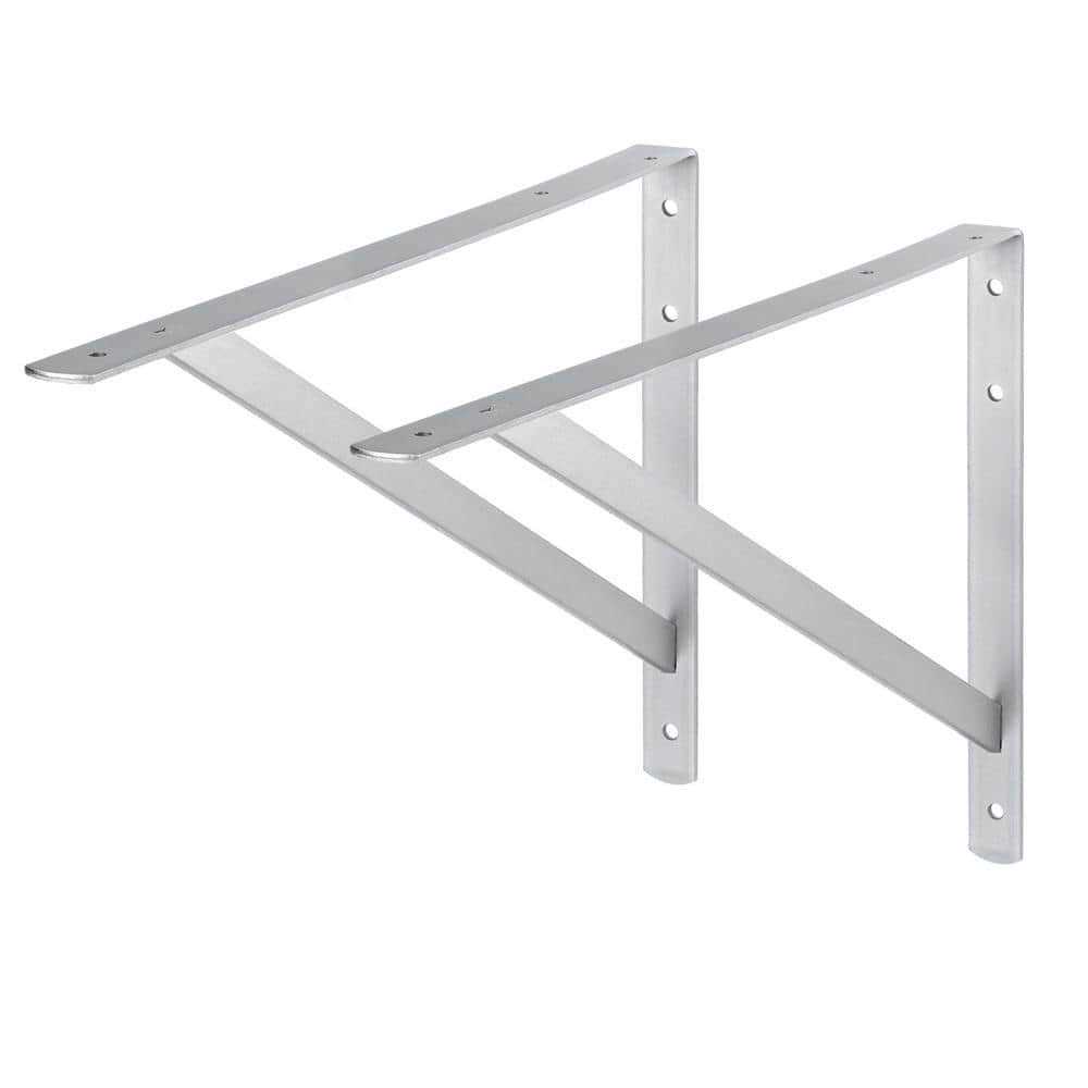 Dolle BEAM 19.5 in. Zinc Plated Steel Shelf Bracket Set of 2 - Cheap Fitting