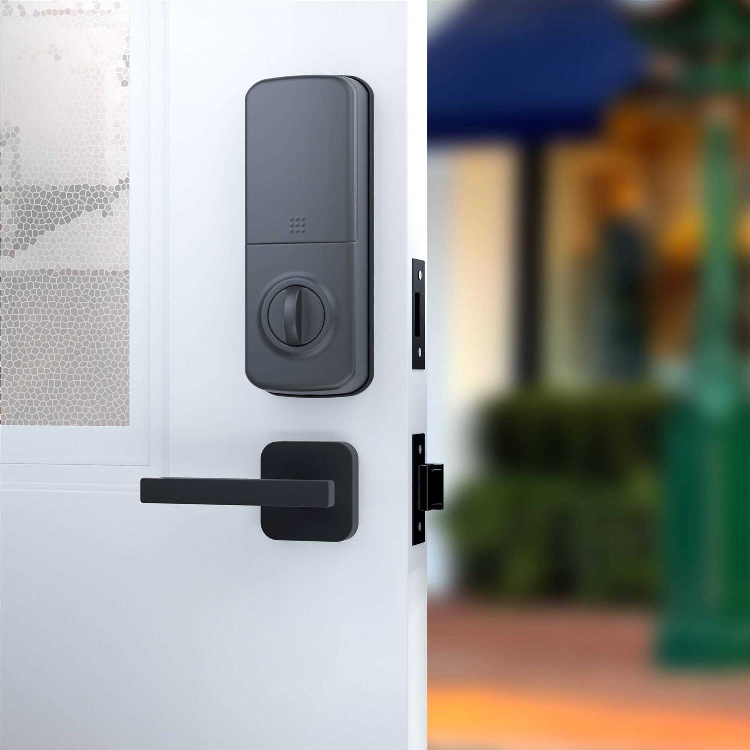 Alfred Black DB1S Smart Technology Deadbolt with Key - Cheap Fitting