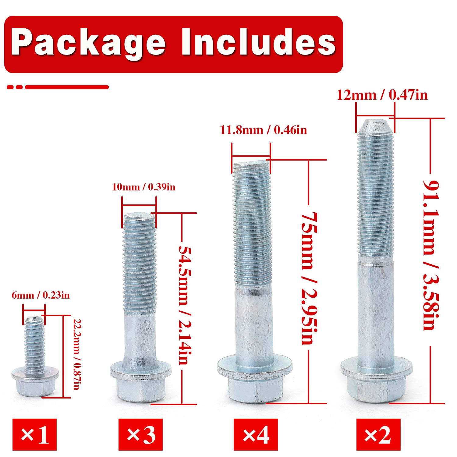 Rjsphh Compatible K Series Transmission Bolt Kit Replacement for Honda K20 K24 Acura - Cheap Fitting