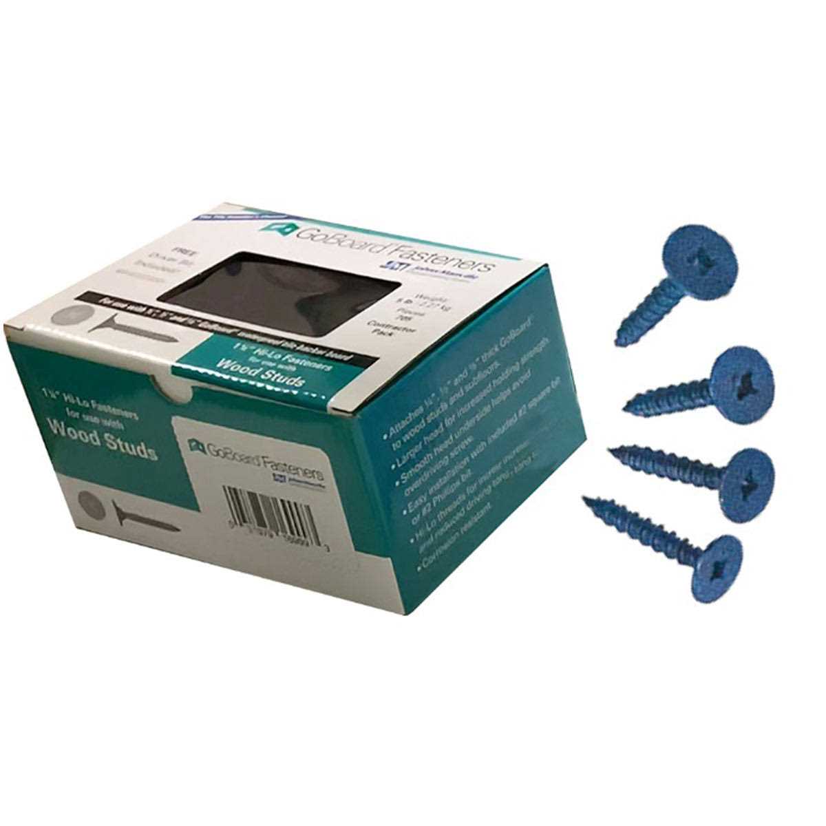 GoBoard Fasteners Wood Studs – 1-5/8 Hi-Lo 550 piece contractor pack - Cheap Fitting