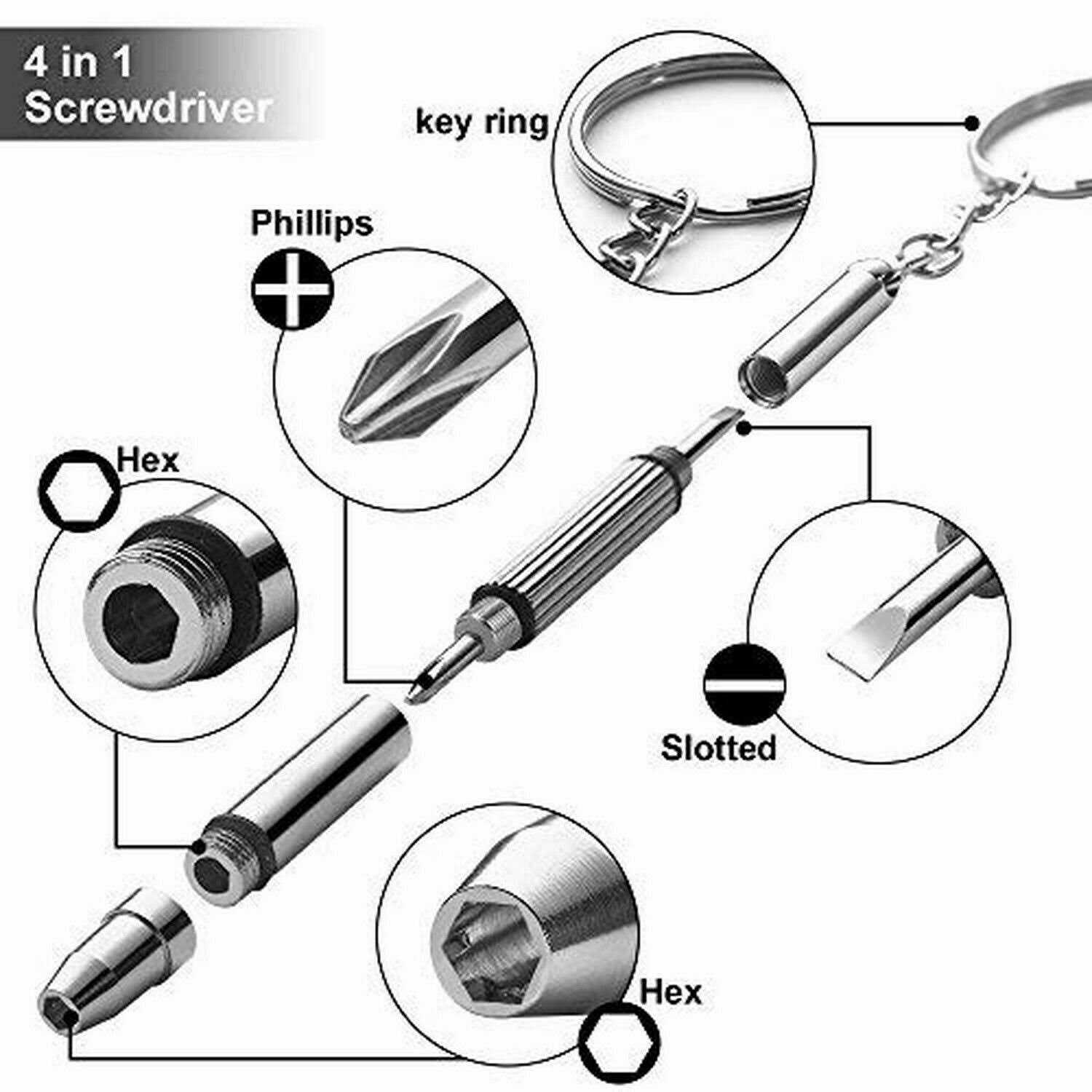 Eyeglasses Repair Kit, 1100Pcs Tiny Screws and 5 Pairs Nose Pads Stainless Steel Set with Micro Screwdriver Tweezer for Glasses - Cheap Fitting