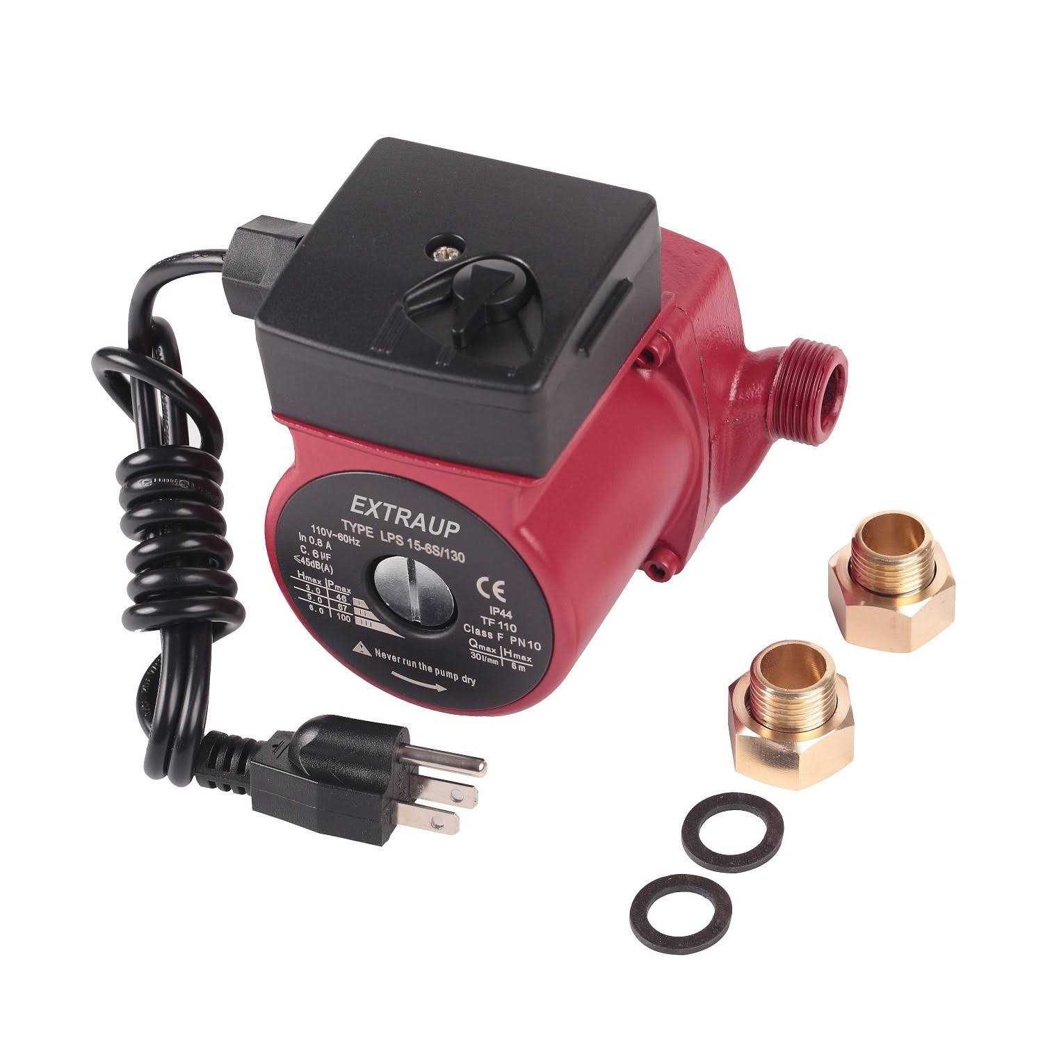 EXTRAUP 3/4 NPT 110V Hot Water 3-Speed Cast Iron Circulation Pump Circulator Pump - Cheap Fitting
