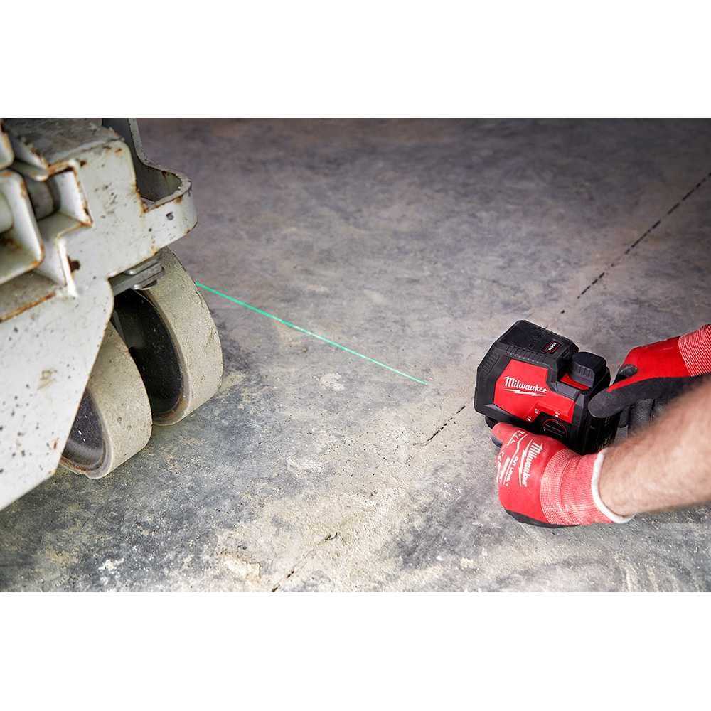 3521-21 Milwaukee USB Rechargeable Green Cross Line Laser - Cheap Fitting