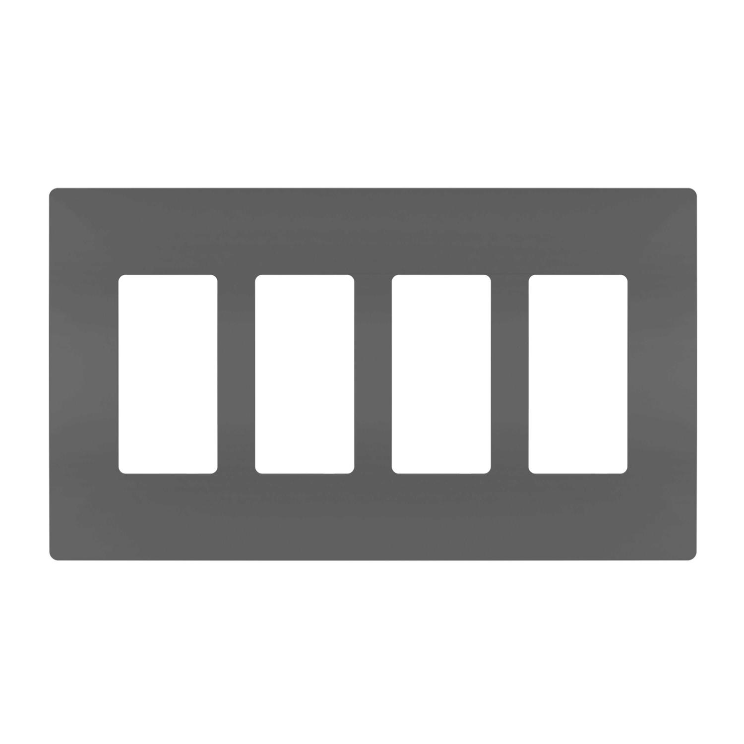 radiant Four-Gang Screwless Wall Plate - Cheap Fitting