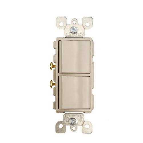 Leviton 5634 Decora AC Combination Switch Single Pole - Cheap Fitting