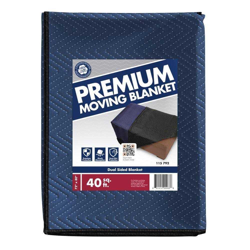 Pratt Retail Specialties 80 in. L x 72 in. W Premium Moving Blanket - Cheap Fitting