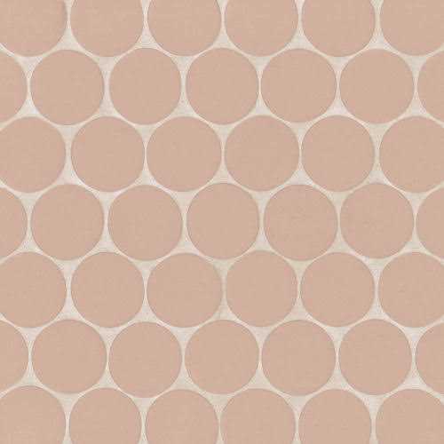 Bedrosian Tile & Stone Makoto 2 Round Matte Porcelain Mosaic Tile - Cheap Fitting