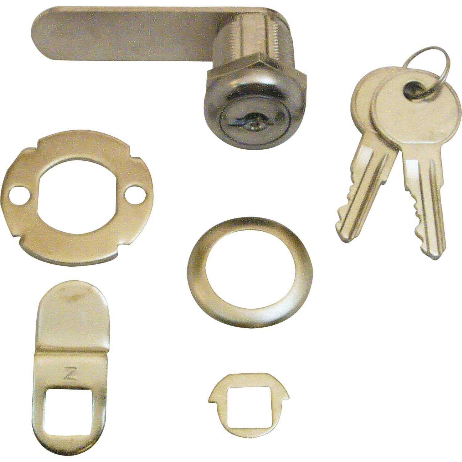 Prime-Line Chrome Gray Steel Cabinet/Drawer Lock - Cheap Fitting