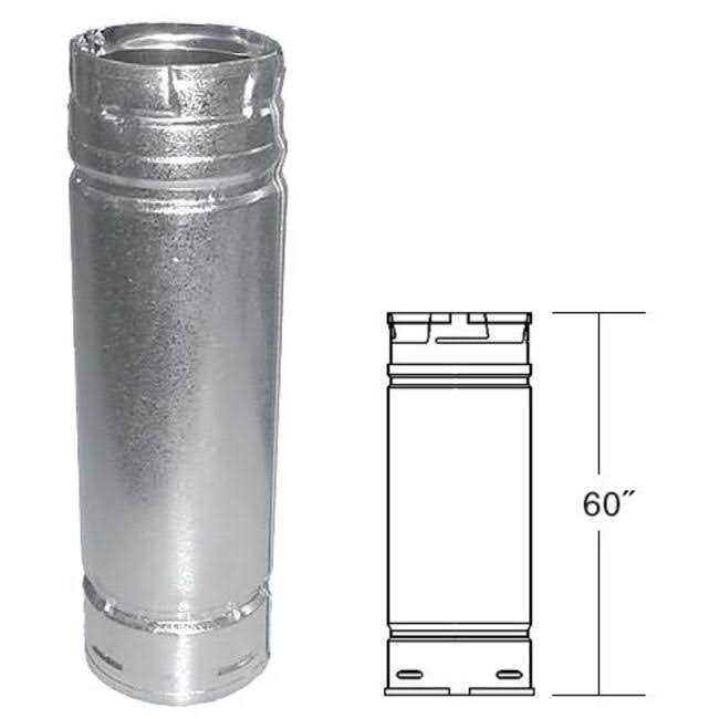 DuraVent 3PVL-60R PelletVent Pipe 3 x 60 - Cheap Fitting