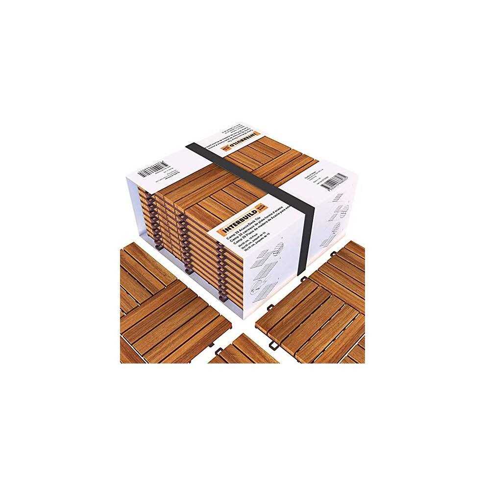 Interbuild Real Wood Interbuild Acacia Hardwood Decking Tilesdecking Board - Cheap Fitting