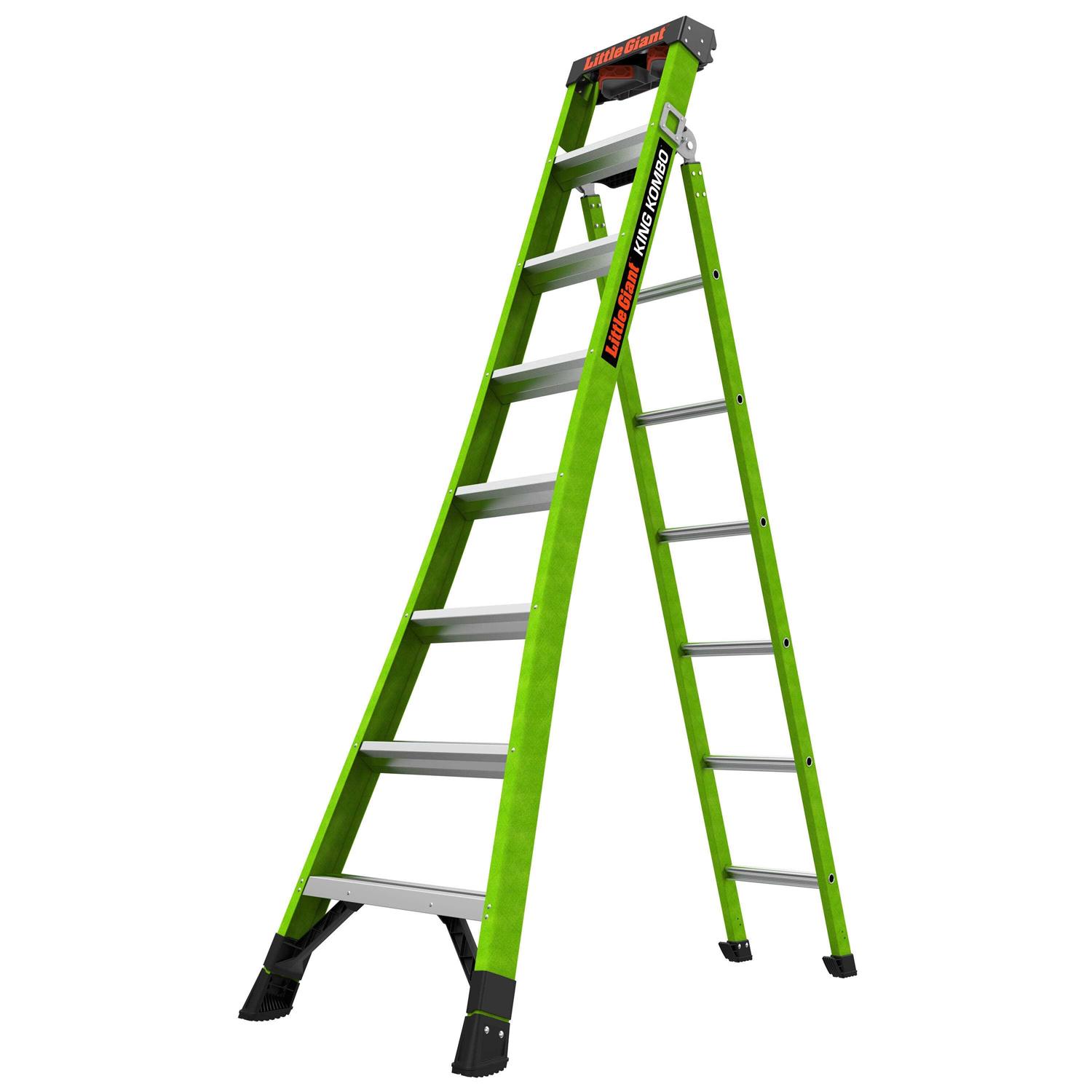 Little Giant King Kombo Type 1AA 3-in-1 Fiberglass Ladder - Cheap Fitting