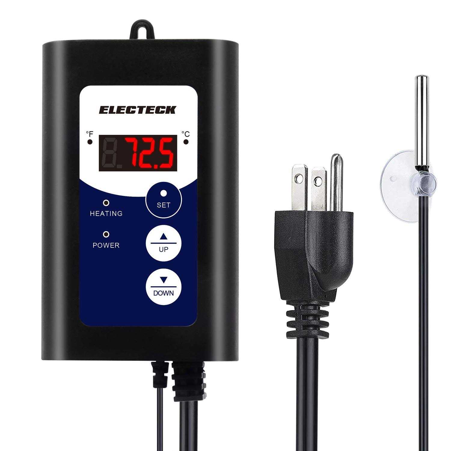 ELECTECK Heat Mat Thermostat, Digital Controller for Seed Germination, Reptiles and Brewing - Cheap Fitting