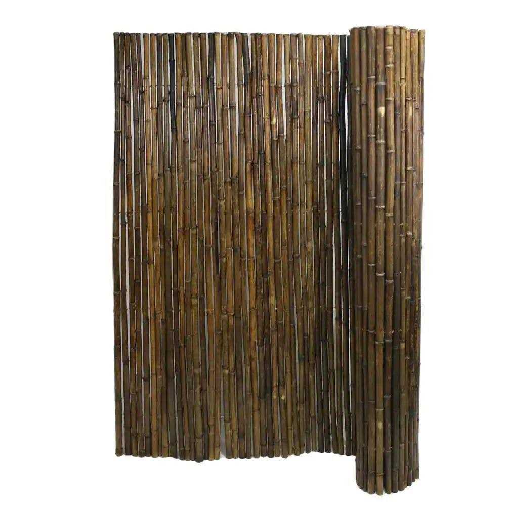 Backyard x-Scapes H x 8 ft. W Caramel Brown Bamboo Fence Fencing Panel - Cheap Fitting