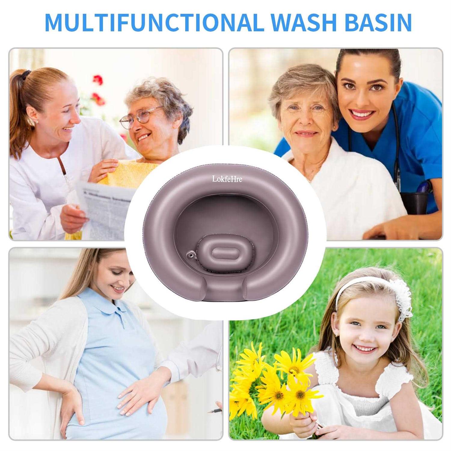 LOKFEHRE Portable Inflatable Hair Washing Basin for Bedridden - Cheap Fitting