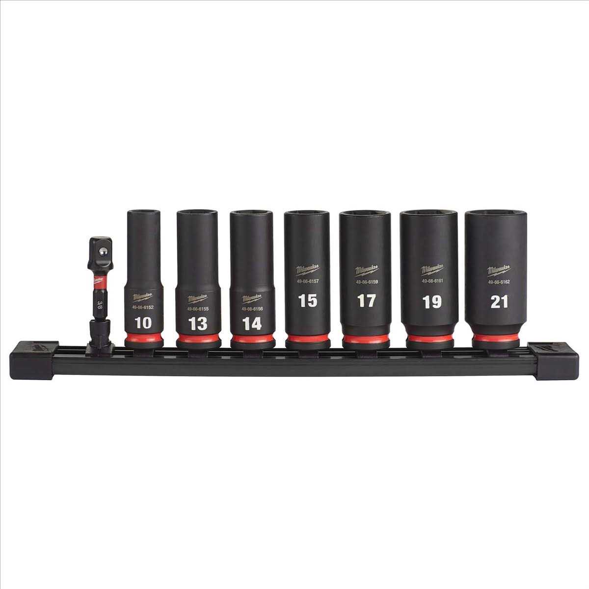 Milwaukee 49-66-7021 8PC SHOCKWAVE Impact Duty 3/8 Drive Metric Deep 6 Point Socket Set - Cheap Fitting