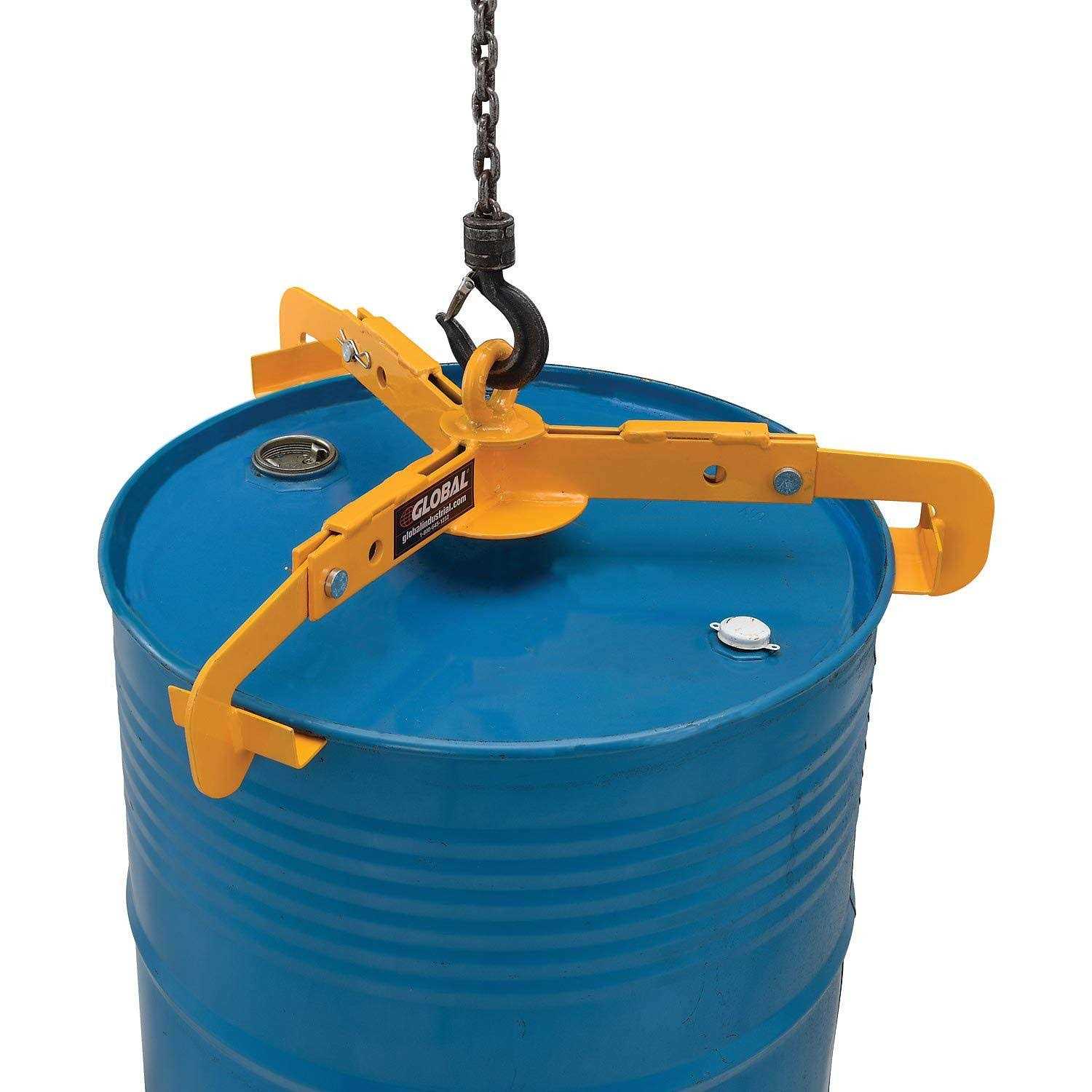 Global Industrial 988868 Open & Closed Head Drum Lifter 1000 Lb. Capacity - Cheap Fitting