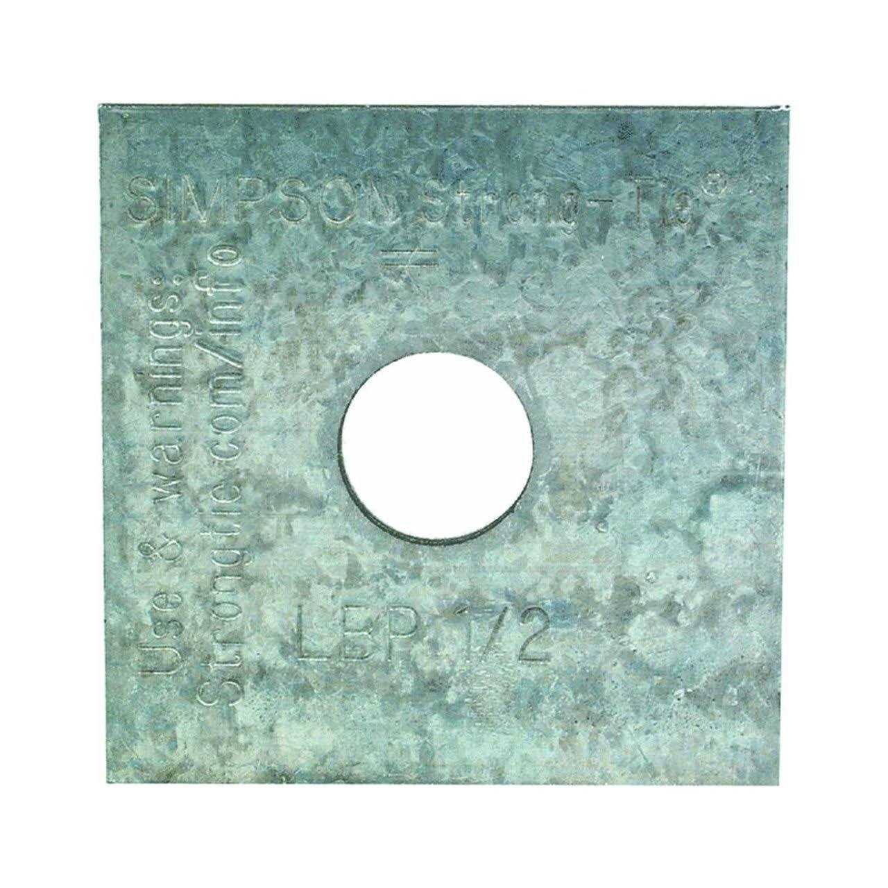 Simpson Strong-Tie 1/2 in. x 2 in. x 9/64 in. Steel Galvanized Bearing Plate - Cheap Fitting