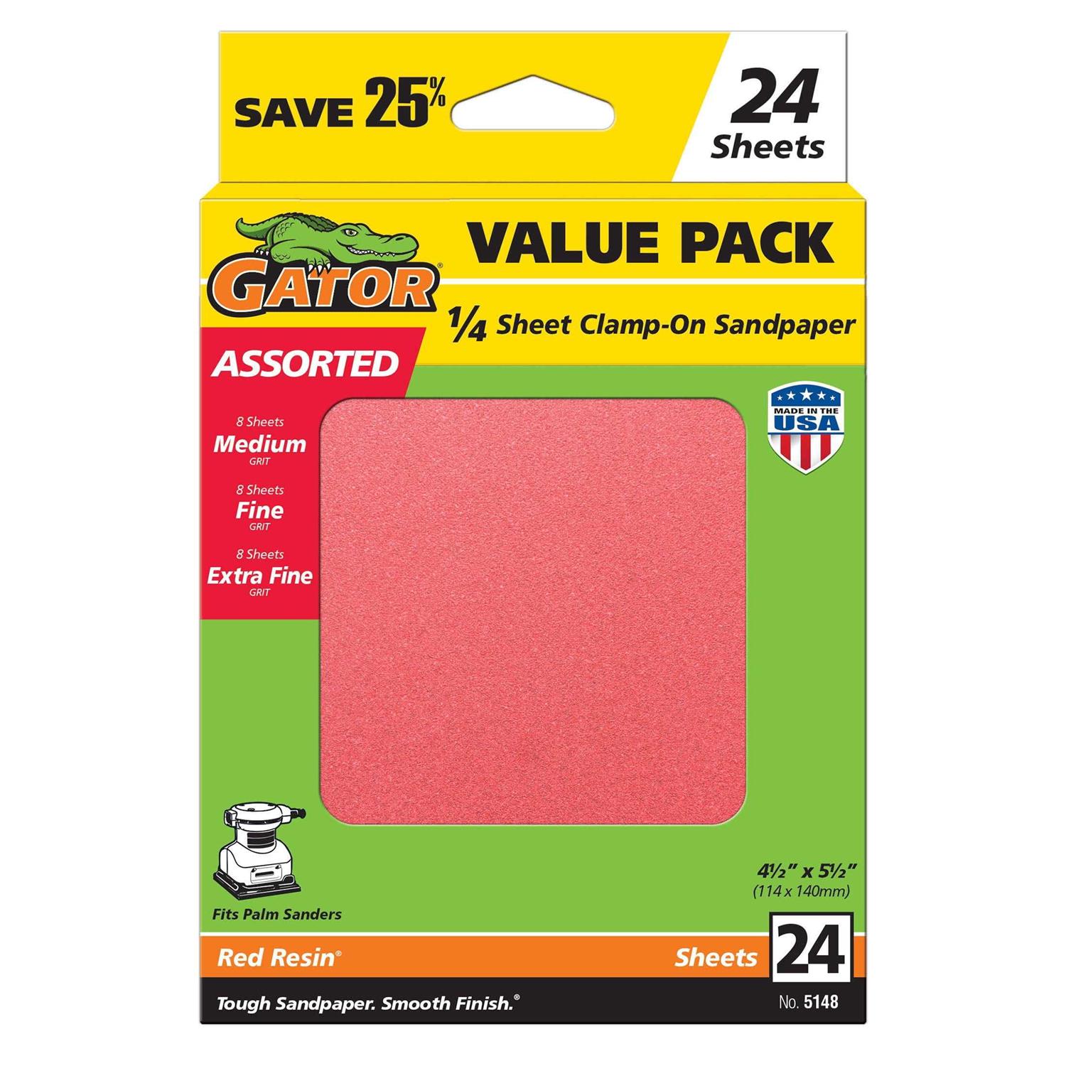 Gator Red Resin Multi-Surface Clamp Sanding Sheets - Cheap Fitting