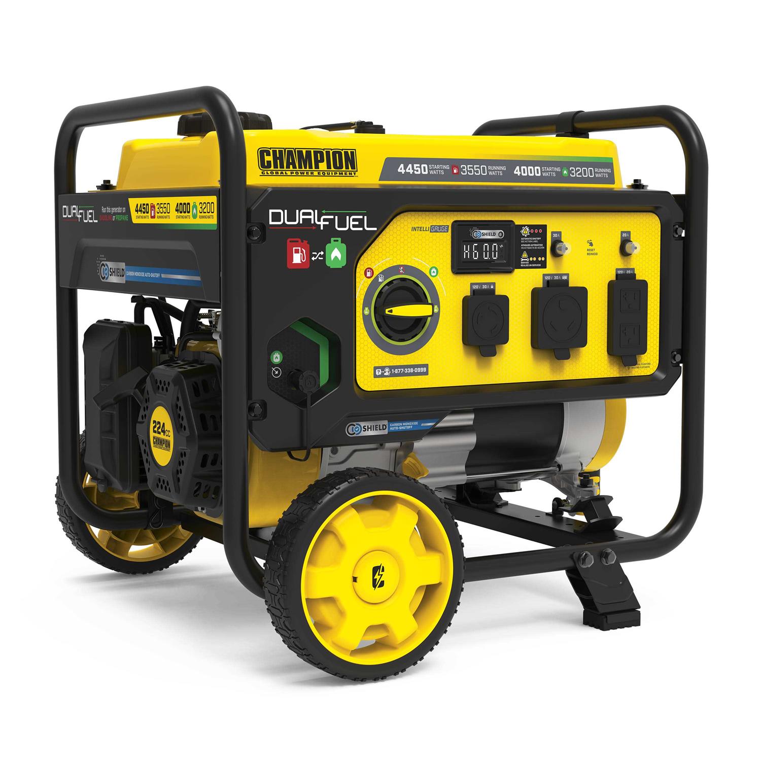 Champion Power Equipment 4450W/3550W RV-Ready Dual-Fuel Portable Generator with CO Shield - Cheap Fitting