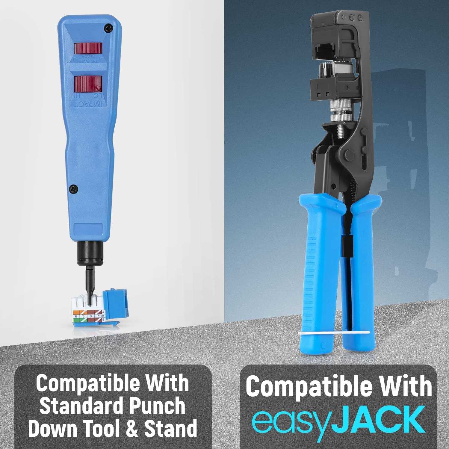 Everest Media Solutions 90° Angled CAT6/5e Keystone Jack - Cheap Fitting