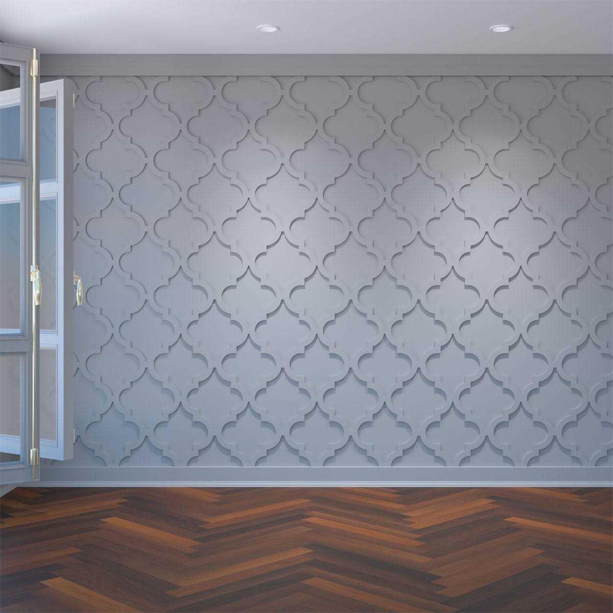 Marrakesh Decorative Fretwork Wall Panels in Architectural Grade PVC - Cheap Fitting