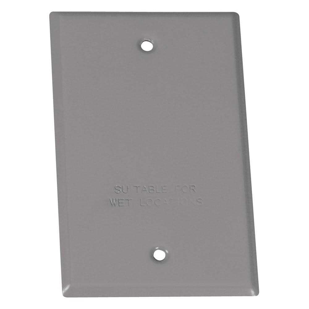 Sigma Engineered Solutions Rectangle Steel 1 gang Flat Box Cover - Cheap Fitting