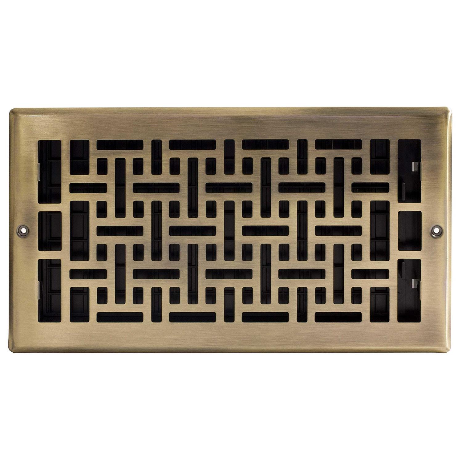 Decor Grates 6 inch 12 inch Oriental Wall Register - Cheap Fitting