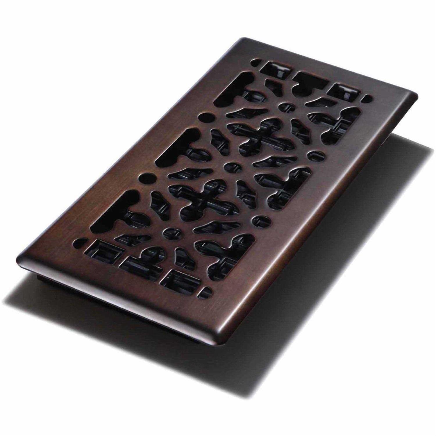 Decor Grates AGH410-RB 4-inch by 10-inch Gothic Bronze steel Floor Register - Cheap Fitting