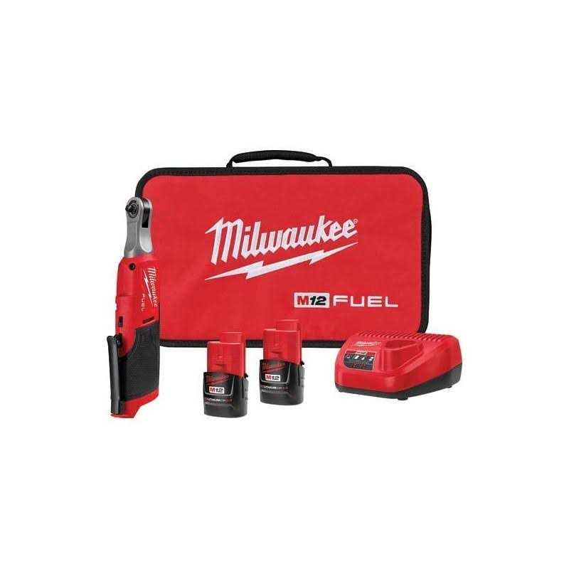 2566-22 Milwaukee M12 FUEL 1/4 High Speed Ratchet Kit - Cheap Fitting
