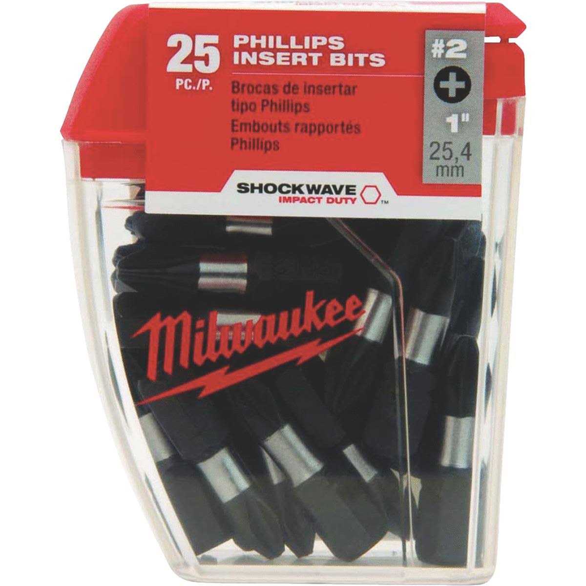 Milwaukee 48-32-4604 #2 Phillips SHOCKWAVE Insert Bit - Cheap Fitting