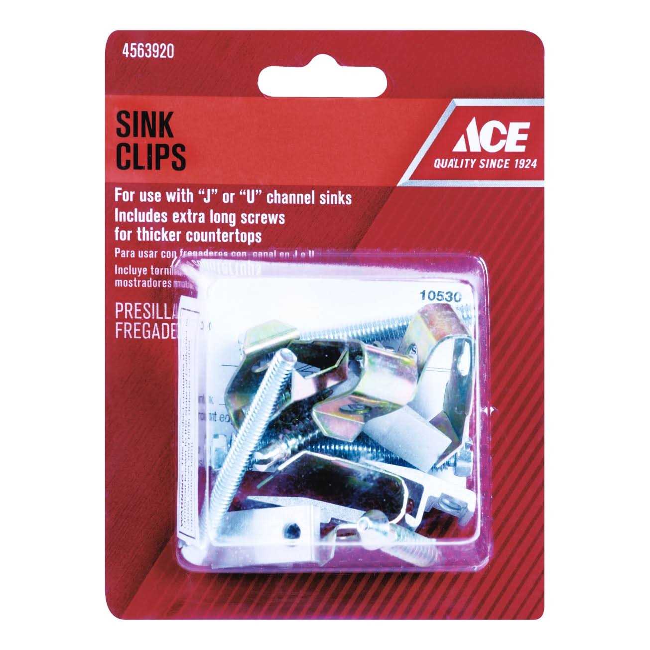 Ace Stainless Steel Sink Clips	Ace Stainless Steel Sink Clips - Cheap Fitting