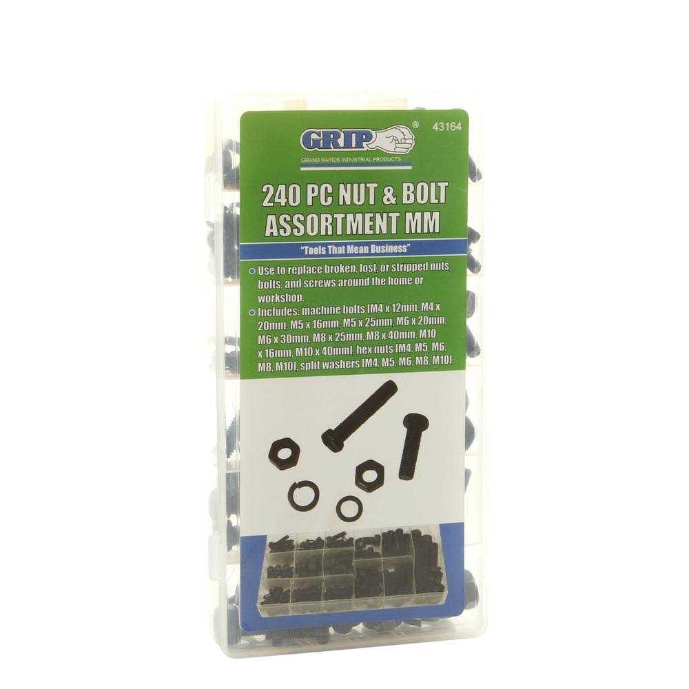 Grip Nut and Bolt Assortment - Cheap Fitting