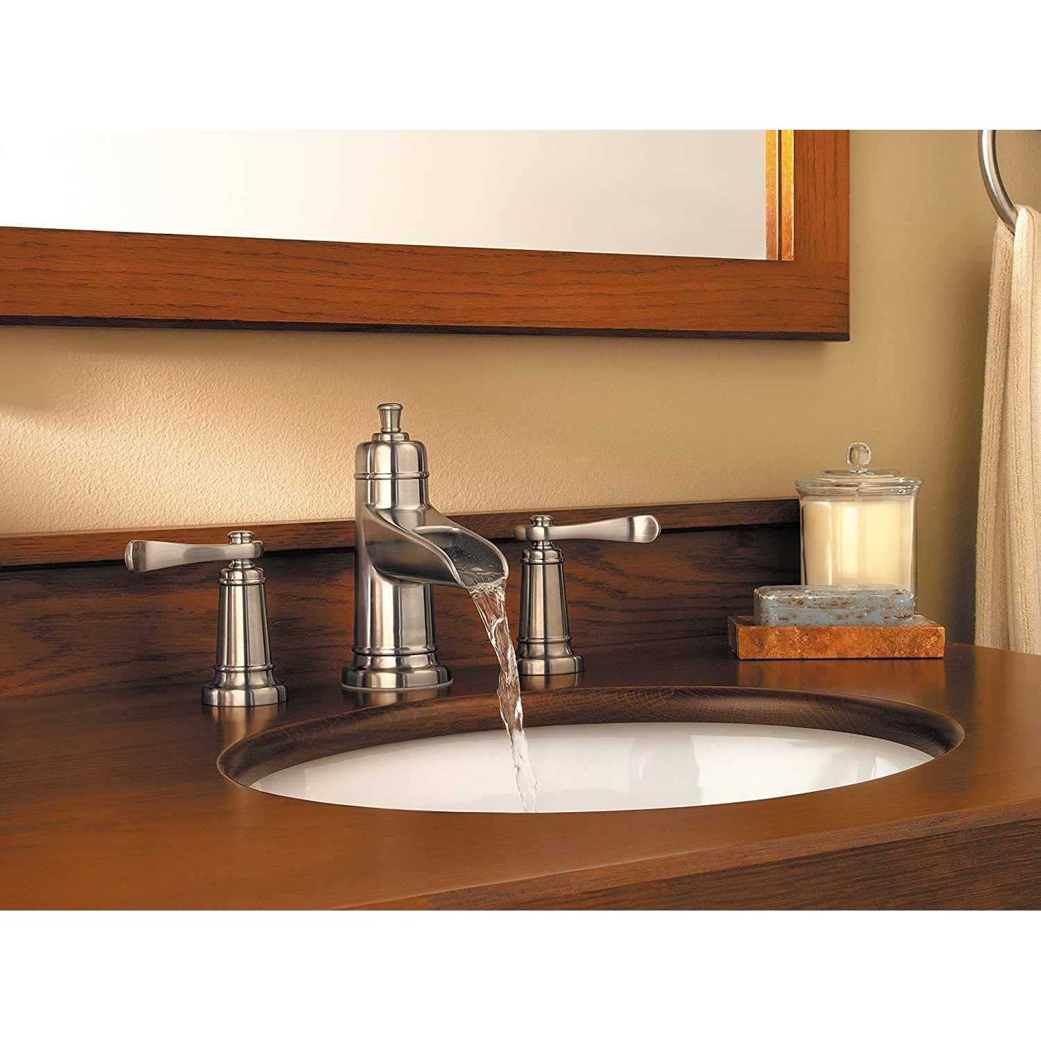 Pfister Ashfield 2-Handle Widespread Bathroom Faucet Brushed Nickel - Cheap Fitting