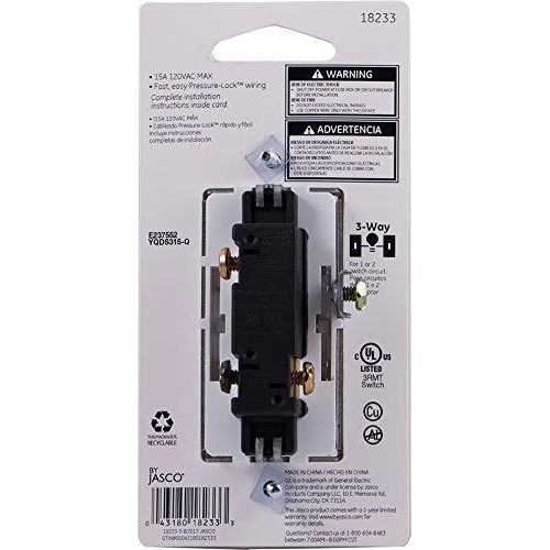 GE Grounding 3-Way Paddle Switch - Cheap Fitting