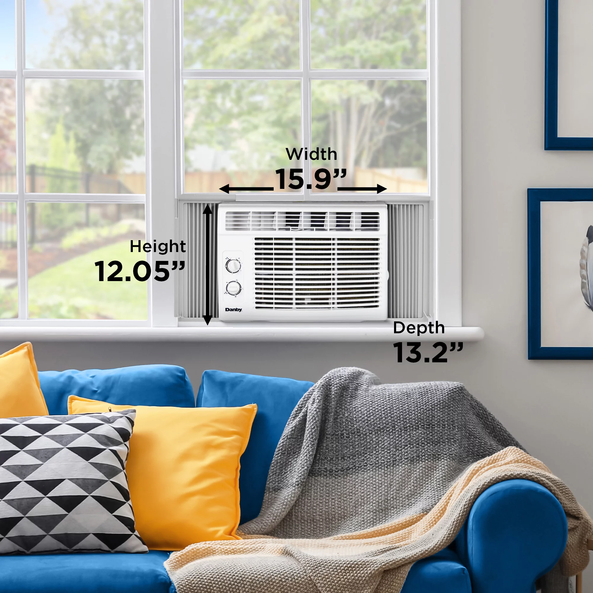 Danby DAC050MB1WDB 5000 BTU Window AC in White - Cheap Fitting