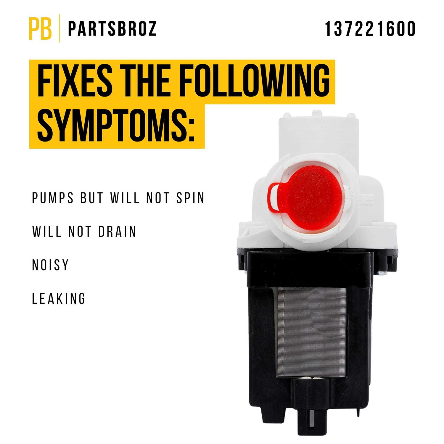 137221600 Frigidaire Washing Machine Water Pump 137221600 Askoll M65 134051200 Electrolux Drain Washer Replacement Part AP5684706 PS7783938 - Cheap Fitting