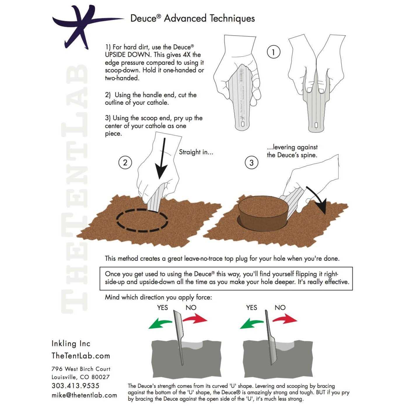 The Tentlab Deuce Trowel #2 - Cheap Fitting