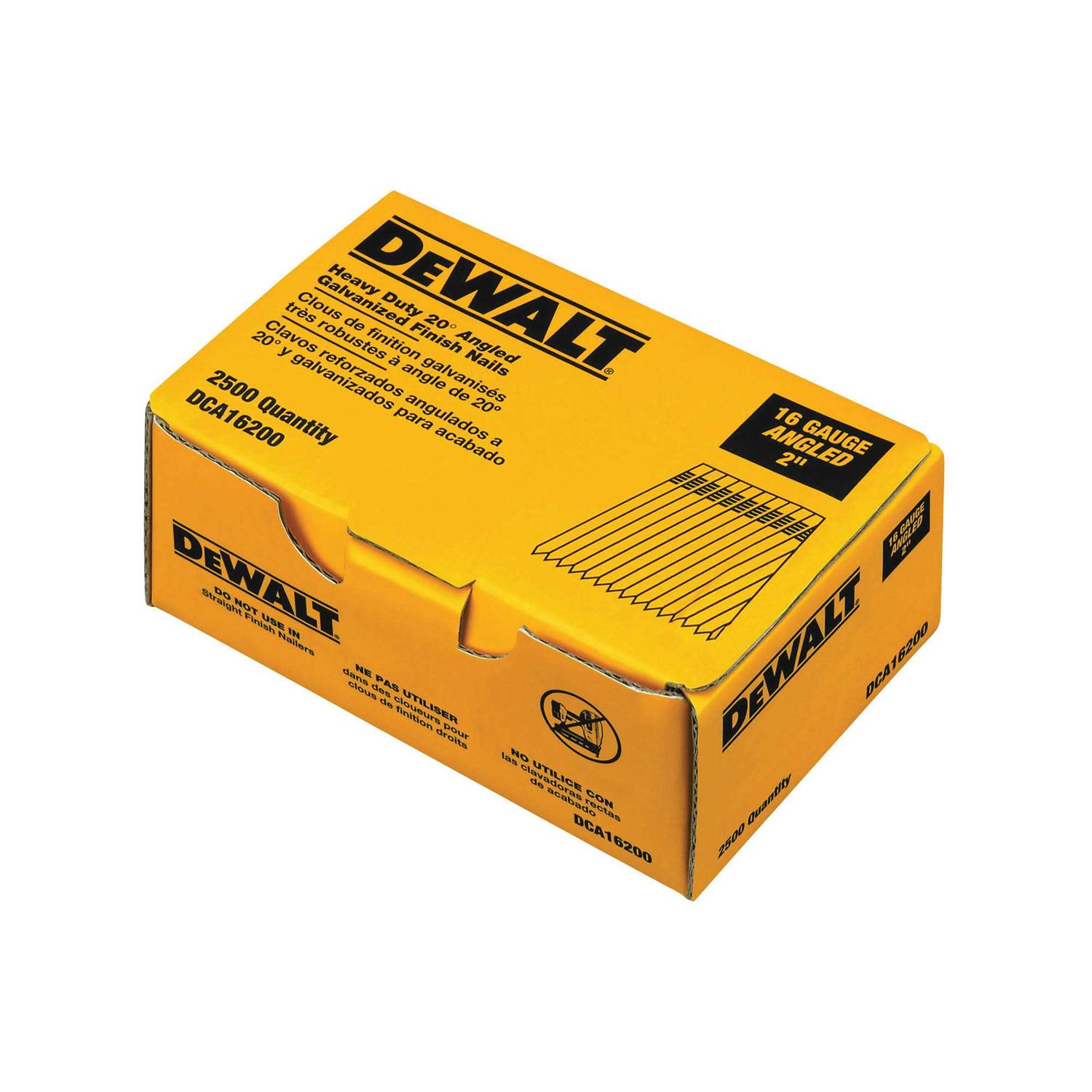 DeWalt DCA16200 16 Gauge Angled Finish Nails - Cheap Fitting